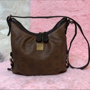 Authentic MCM Visetos Hobo Crossbody